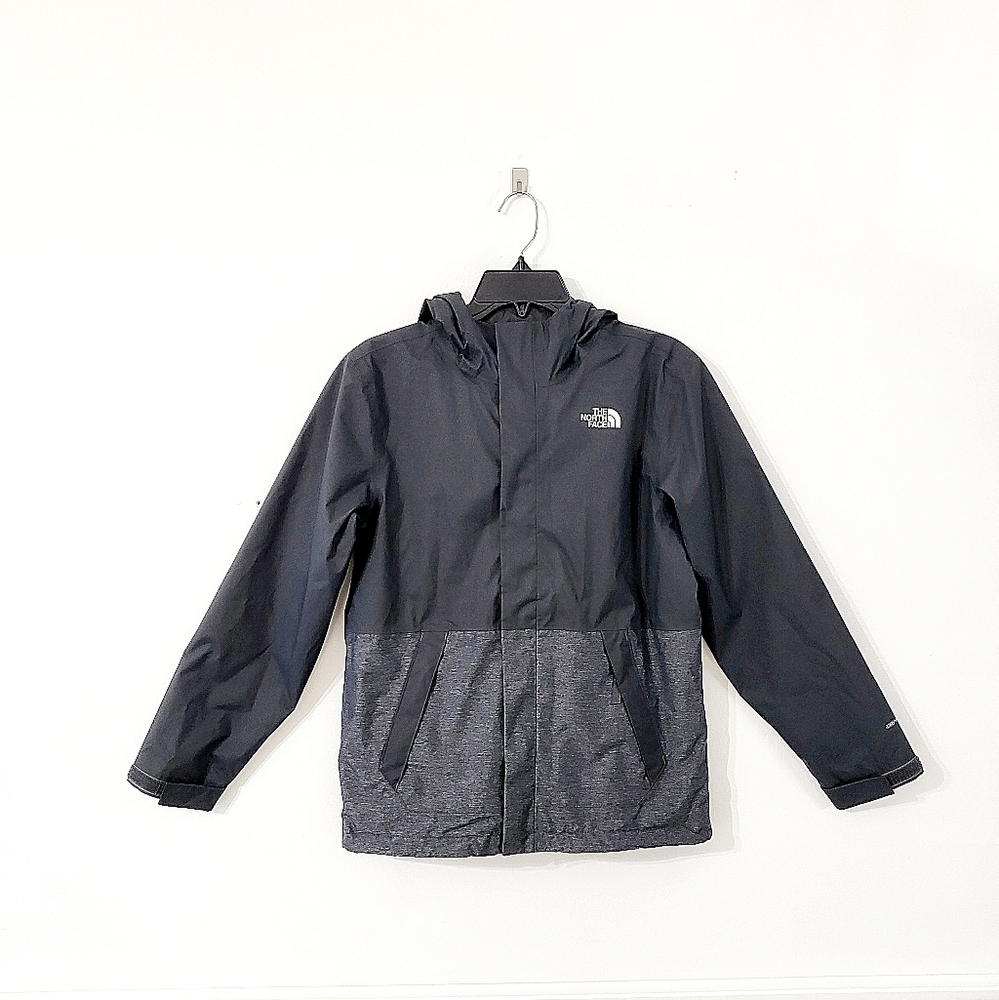 THE NORTH FACE - Kids DryVent Rain Jacket (Charcoal, Boys L 14/16)
